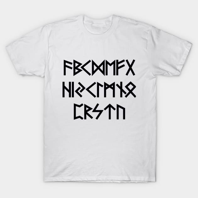 black runes T-Shirt by christoph